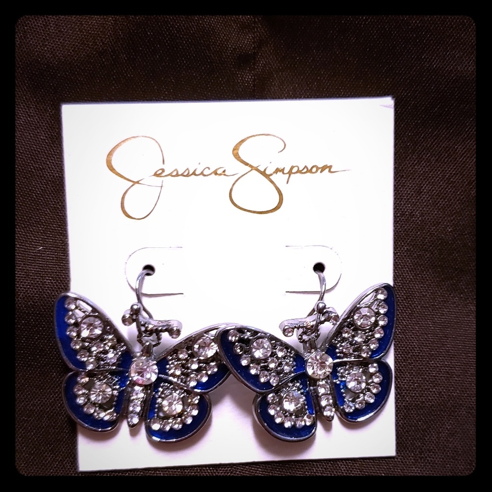 Jessica Simpson butterfly earrings